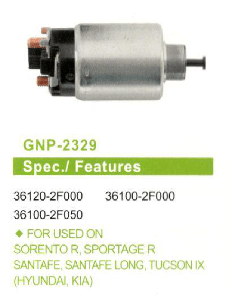 MARŞ OTOMATİĞİ>12V KIASORENTOR-SPORTAGER/HYUNDAISANTAFE-SANTAFELONG-TUCSONIX - GENON-GNP-2329