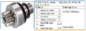 MARŞ DİŞLİSİ-MT 8D NİSSAN PRİMERA - HYUNDAİ ERA - FORMMETAL-33246