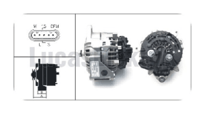 ALTERNATÖR> 24V 100A MB ATEGO-ACTROS, DAF95, UNIMOG -AXOR 416 - LUCAS-LEA0653