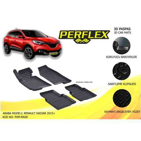 PASPAS 3D HAVUZLU X-MAT KADJAR 2015+ - PERFLEX PXM-RN28