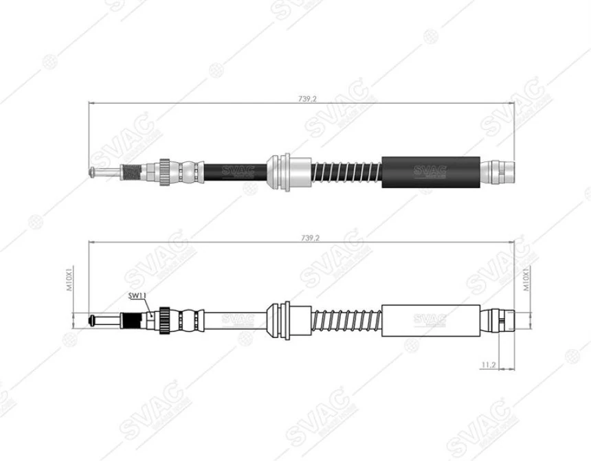 Bmw On Fren Hortumu Bmw F25  X3 Sdrive 18d  Xdrive 20i 20d 28i 30d 35d 35i10 17 - Svac 40-0111