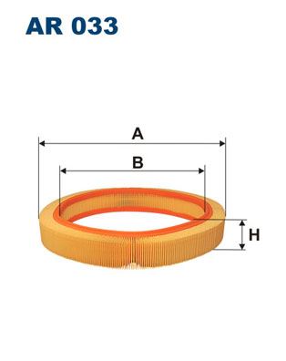 HAVA FILTRESI W201 82>93 W123 80>85 C124 87>92 - FILTRON AR033