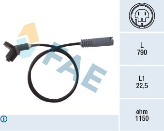 ABS SENSORU ARKA BMW E36 91>98  E30 91>94 - FAE 78017
