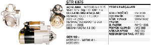 MARŞ MOTORU 12V MITSUBISHI TİPİ 12DİŞ RENAULT CLIO KANGOO MEGANE II 1.5 DCI NISSAN MICRA (M0T91581) - AES-STR6075
