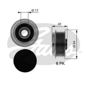 ALTERNATOR KASNAGI (RULMANLI) ASTRA G H CORSA C D MERIVA ZAFIRA 1.7CDTI COMBO 1.7CDTI 16V - GATES OAP7037