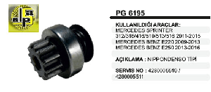 MARŞ DİŞLİSİ-DENSO T.12D SPRINTER 316/416/516/E250 CDI 11-> - REMARK-PG6195