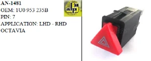 Unıversal Flaşör Anahtarı>skoda Octavıa I     >>1u0953235b - Mcar-An1481