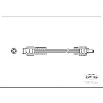 FREN HORTUMU ON A-CLASS W168 97>04 E-CLASS W210 96>02 - CORTECO 19026704