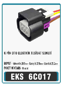 SOKET>6 PİN - EKS-6C017