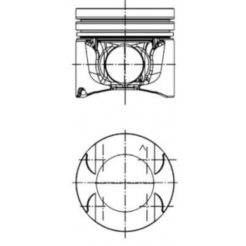 MOTOR PISTON+SEGMAN MEGANE LAGUNA TRAFIC MASTER 2.0DCI 114HP 06> (M9R EURO 4) / (84.00MM) / (STD) - YENMAK 4182-STD