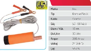 Unıversal Pompa>fırat Plastik 24 Vdc>plastik Gövdeli  30lt Büyük - Kemos-Pmp0005