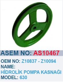 JOHN DEERE HIDROLIK POMPA KASNAĞI - Z10837 - AS10467