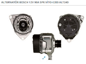 ALTERNATÖR BOSCH 12V 90A SPRINTER-VITO-E200 - DODO-ALT240