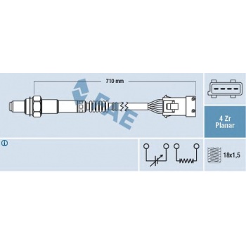 EGSOZ SENSORU (HEGO SENSOR) VOLVO C70 I S60 I S80 I V70 I XC70 XC 90 - FAE 77413