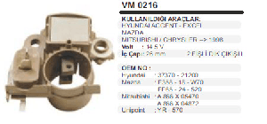 **AS**-KONJEKTÖR-MT 12V HYUNDAI EXCEL-MAZDA - VERTEX-VM0216
