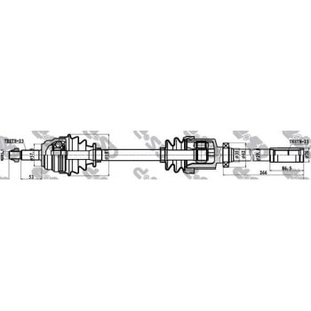 ON AKS SAG LAGUNA 2,0 16V N7Q (IC FREZE:23 DIS FREZE:23 UZUNLUK:801) - GSP 250132