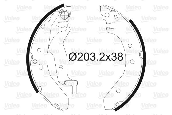 ARKA FREN BALATASI PABUC HONDA CIVIC VI 96-01 - VALEO 562087