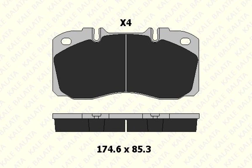 İveco Ticarı On Fren Balata İveco Euro Cargo-İveco Daıly - Kale B 29122 220 04
