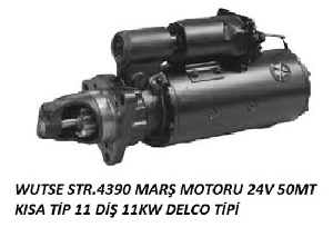 MARŞ MOTOR> 24V 11KW 11T 50MT KISA TİP  >> - WUTSE-1107.0230