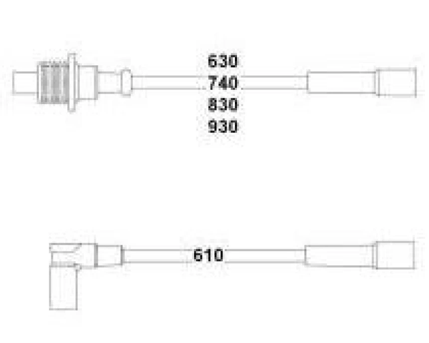 Psa Bujı Kablosu P205 P309 P405 Xu5ja / Xu9ja (87 94) Electricfil - Hellux Hbk3285