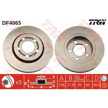 ARKA FREN AYNASI A3 BETTLE BORA GOLF IV LEON TOLEDO OCTAVIA 1.8T 98>06 - TRW DF4065