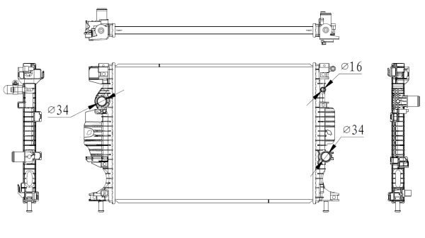 MOTOR SU RADYATORU MONDEO 1.5 - 1.6 - 2.0 TDCI 1.0 ECOBOOST 1.5 TI 14> - NRF 59284