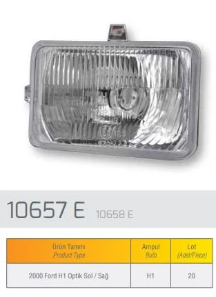 Ford Traktor Reflektor Sag Ford 2000 H1 - Farba 10658d