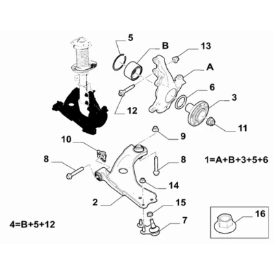 Fiat Suport - Suport - Fiat 155254860