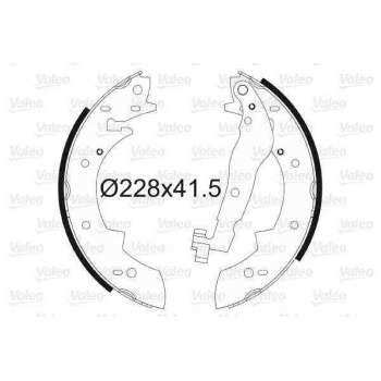 ARKA FREN BALATASI PABUC R21 CONCORDE P305 P405 - VALEO 562105