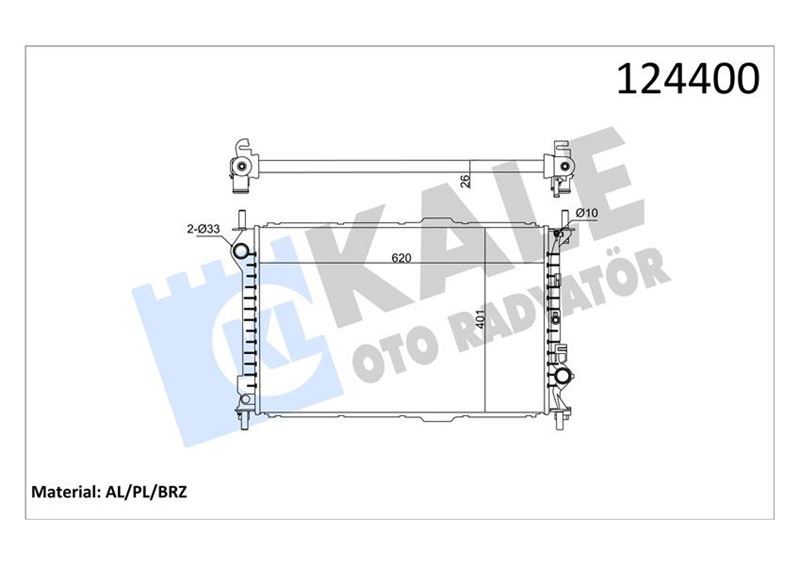 MOTOR SU RADYATORU CONNECT 1.8 TDCI 75PS KLIMASIZ 02>09 - KALE 0223281AB