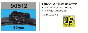 SİLGİ PALETİ-BANANA (X2)  650/500 TK. VOLVO: C30 (2006-2012) ? S40 II (2006›) - RBW-90512