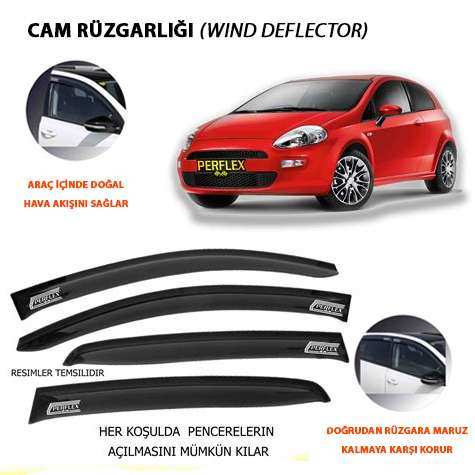 CAM RUZGARLIGI MUGEN TIP 4 PARCA PUNTO (GRANDE PUNTO) DYNAMIC 05>18 - PERFLEX PD4-FT12