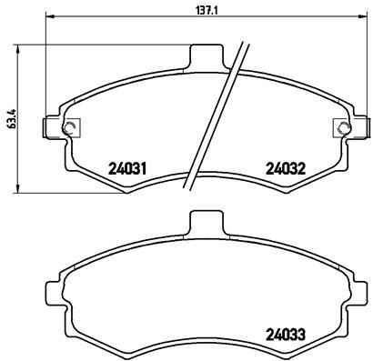 ON FREN BALATASI HYUNDAI ELANTRA 01-03 MATRIX 02-07 MATRIX 07-> - VALEO 670781