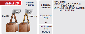 MARŞ KÖMÜRÜ-MT 10x25x23 BSX86/87 MUADİLİ…..12V - MEGA-MASX29