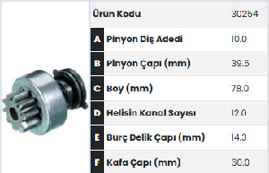 MARŞ DİŞLİSİ-MT 10D 12K İ.FREZE EM. - FORMMETAL-30254