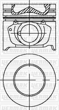 MOTOR PISTON+SEGMAN KOMPLE (STD) CAPTIVA – ANTARA – 2,0 DIESEL - YENMAK 4200-STD