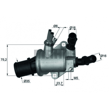 TERMOSTAT (88°) ASTRA H VECTRA C ZAFIRA B SIGNUM Z19DT Z19DTH ALFA 159 GRANDE PUNTO CROMA - MAHLE TI14388