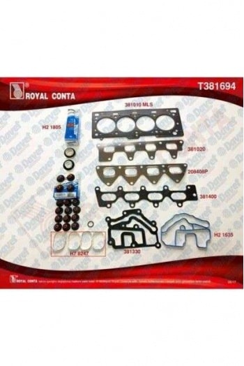 UST TAKIM CONTASI SUBAP LASTIKLI KECELI CLIO LAGUNA MEGANE SCENIC 1,4 / 1,6 16V (K4K / K4M) - ROYAL T381694