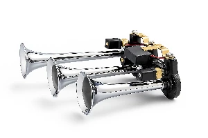 Unıversal 12v Arap Korna 3 Borulu Krom - Benmax-Bx10010