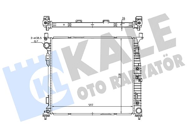 MOTOR SU RADYATORU X166 12>19 W166 11>18 C292 15>19 - KALE 362260