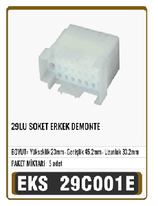 SOKET>29 LU  ERKEK DEMONTE - EKS-29C001E