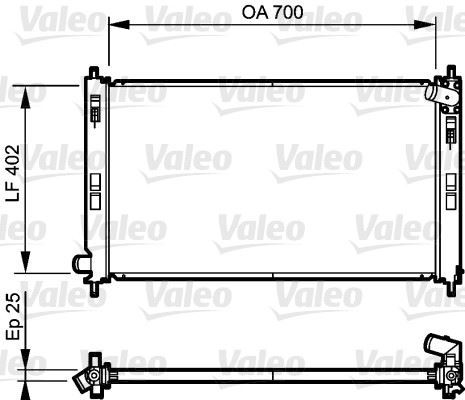 SU RADYATORU C4 AIRCROSS C CROSSER ASX LANCER OUTLANDER II 4007 4008 (AT / MT) - VALEO 735200