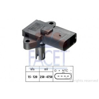 MAP BASINC SENSORU POLO 02>12 FABIA 00>15 OCTAVIA 01>11 IBIZA 07>08 1.2 1.4 A4 00>04 2.0FSI - FACET 10.3074