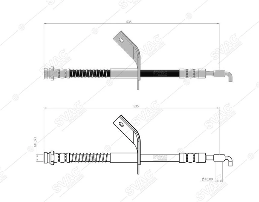 Hyundaı Fren Hortumu On Sol Hyundaı İ30 07-12 Kia Ceed Sw / Hb / Pro 06-> - Svac 80-0141