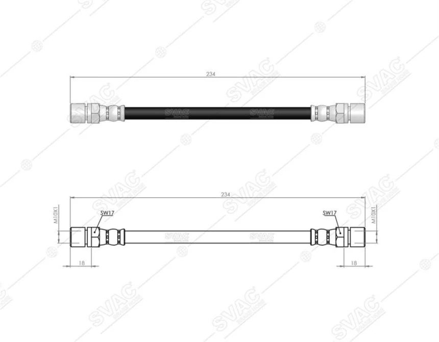 Opel On Fren Hortumu Vectra A 88 95 - Svac 30-0200