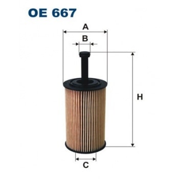 YAG FILTRESI P206 P307 C2 C3 C3 PLURIEL BERLINGO II PARTNER II TU5JP4 (1,16V) C2 C3 P106 SAXO PARTNE - FILTRON OE667