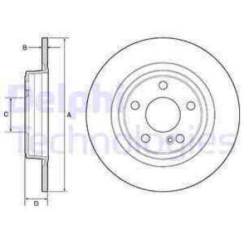 FREN DISKI ARKA X156 13> W176 12>18 W246 13>18 C117 13>18 - DELPHI BG4558C