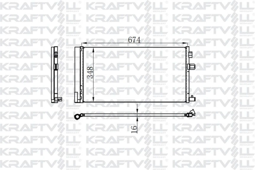 Renault Klima Radyatoru (kondenser) Renault Fluence 1.6 16v 10> - Kraftvoll 08060179