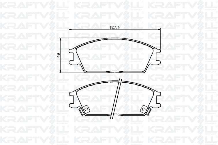ON FREN BALATASI HYUNDAI ACCENT 1995-2005 GETZ 2002-> EXCEL 1990-1994 - KRAFTVOLL 07010007