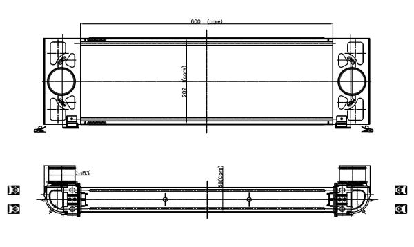 TURBO INTERCOOLER RADYATORU FORD TRANSIT 2.2 135 / 140PS 11> 3.2 200PS TDCI 06=> - VALEO 818376